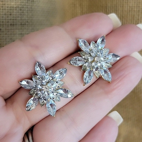 TRIBECA CRYSTAL SPARKLE EARRINGS - Picture 3 of 7